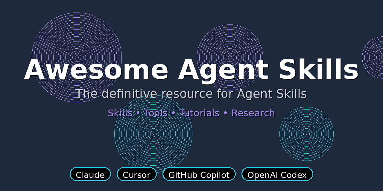 Awesome Agent Skills - The definitive resource for Agent Skills